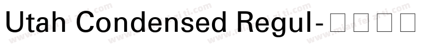 Utah Condensed Regul字体转换